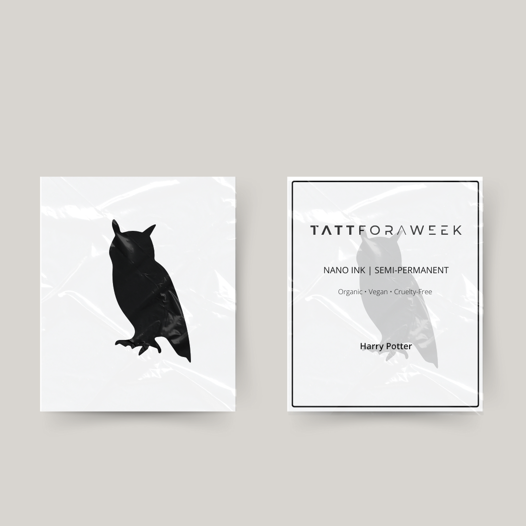 Tillfällig tatuering uggla Harry Potter