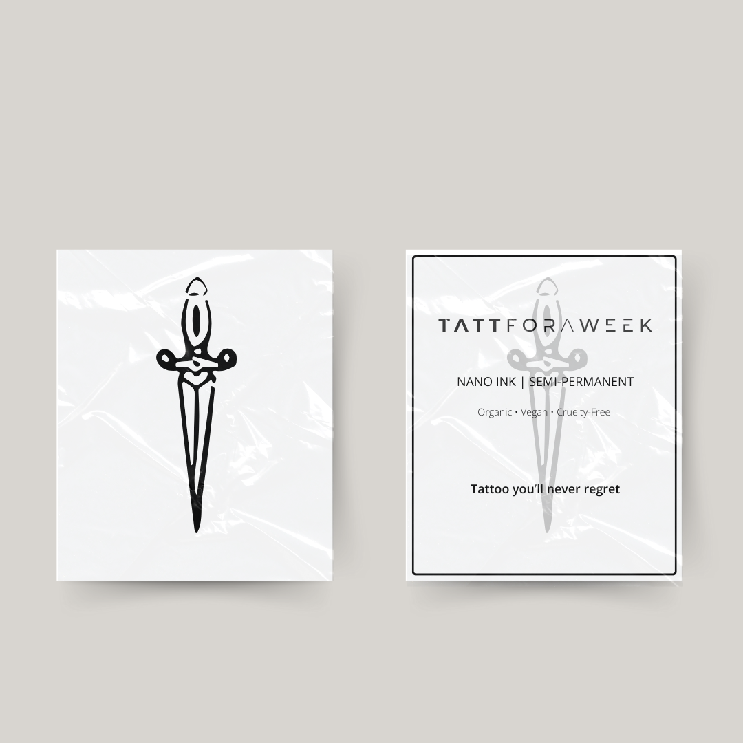 Tillfällig tatuering svärd 2