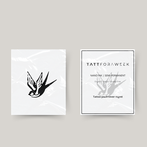 Tillfällig tatuering svala