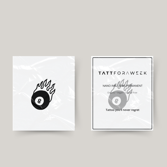 Tillfällig tatuering 8 on fire