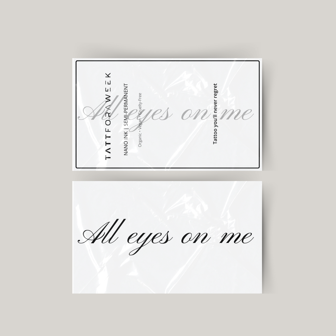 Tillfällig tatuering alla ögon på mig