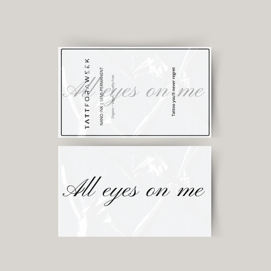 Tillfällig tatuering alla ögon på mig