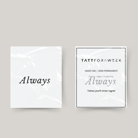 Tillfällig tatuering alltid