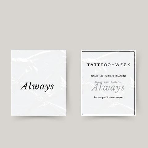 Tillfällig tatuering alltid