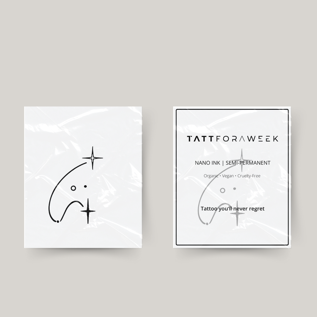 Tillfällig tatuering vattuman stjärnor