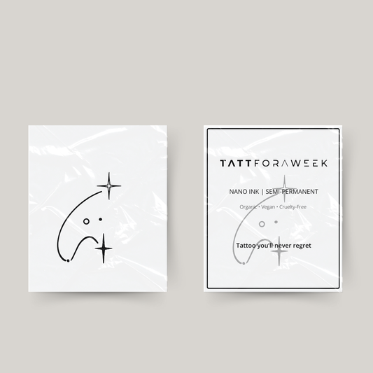 Tillfällig tatuering vattuman stjärnor