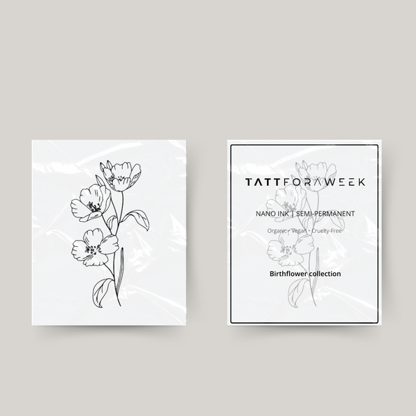 Augustifödelsemånadens blomma tatueringsmening