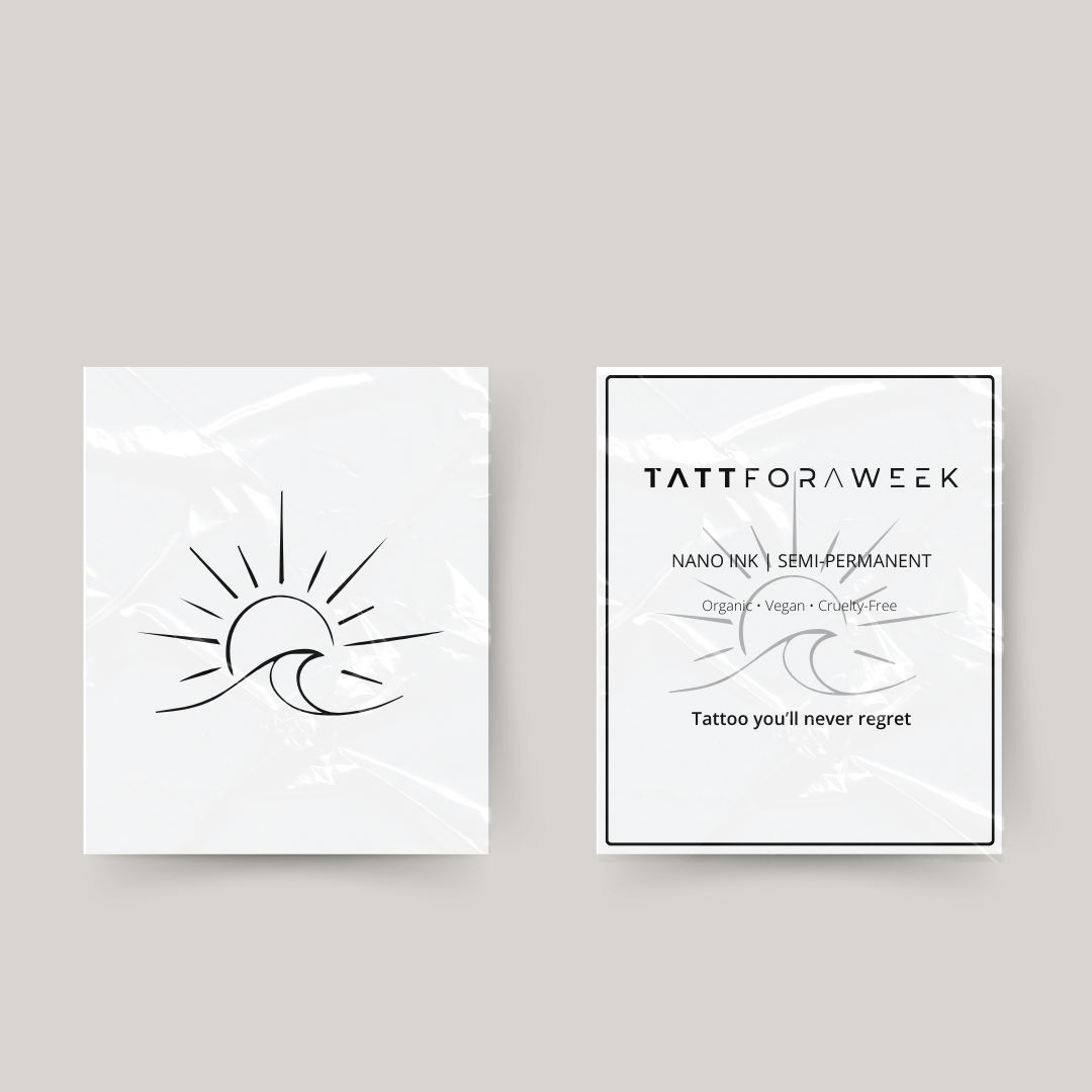 Tillfällig tatuering strand