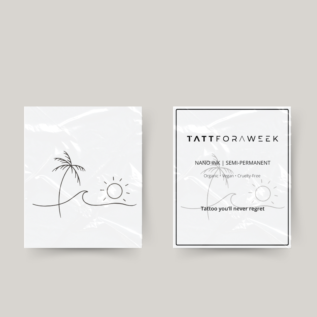 Tillfällig tatuering strandvibbar