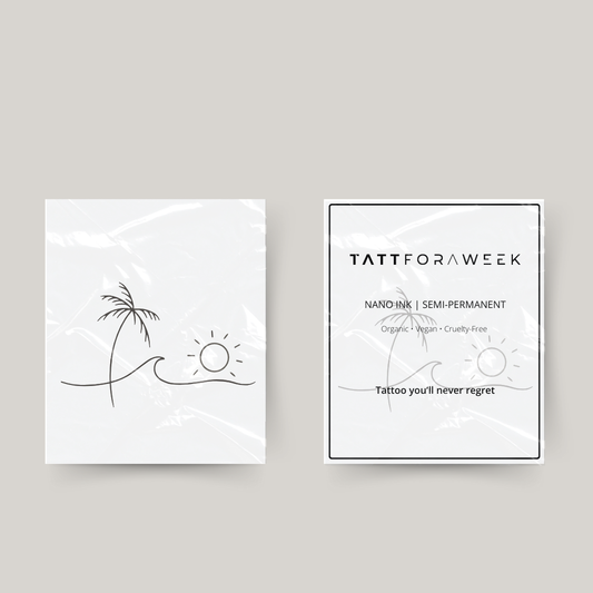 Tillfällig tatuering strandvibbar