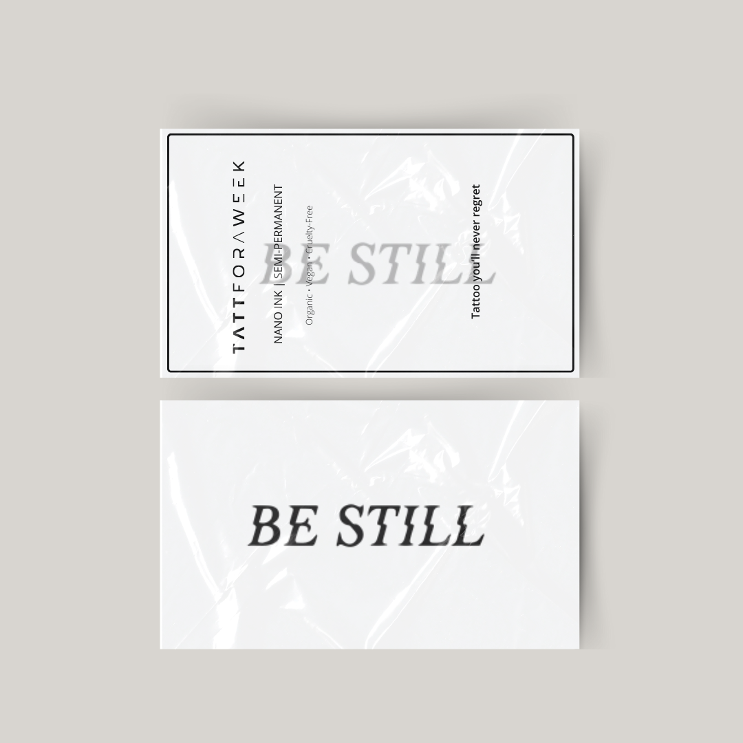 Tillfällig tatuering vara stilla