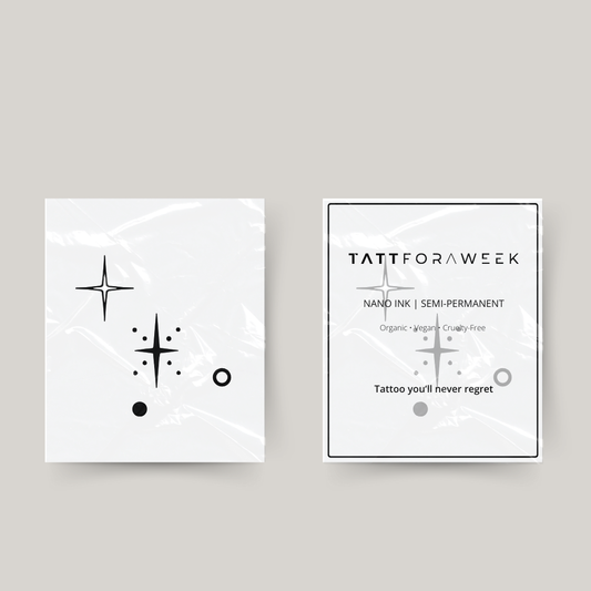 Tillfälliga tatuering cancer stjärnor