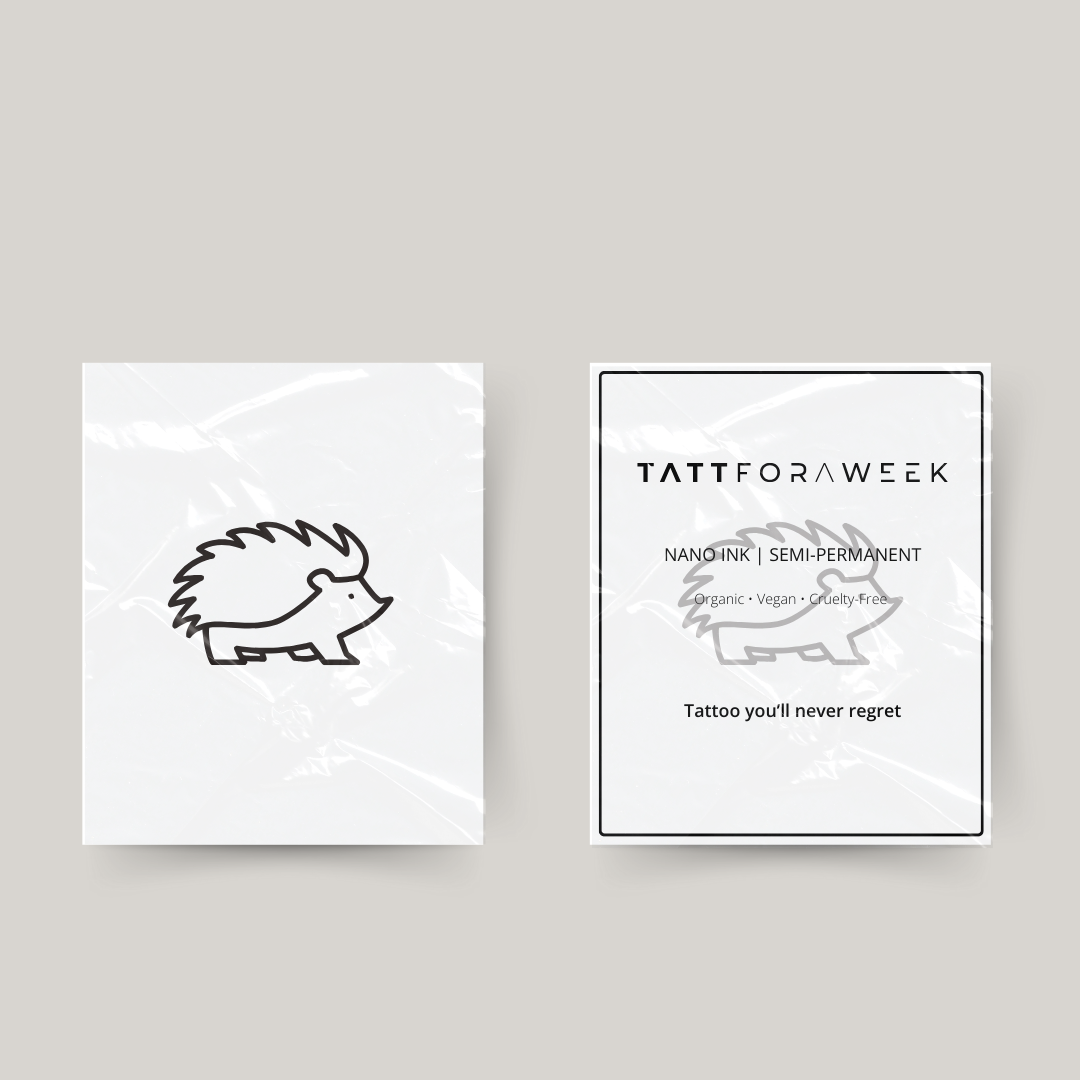 Tillfällig tatuering igelkott