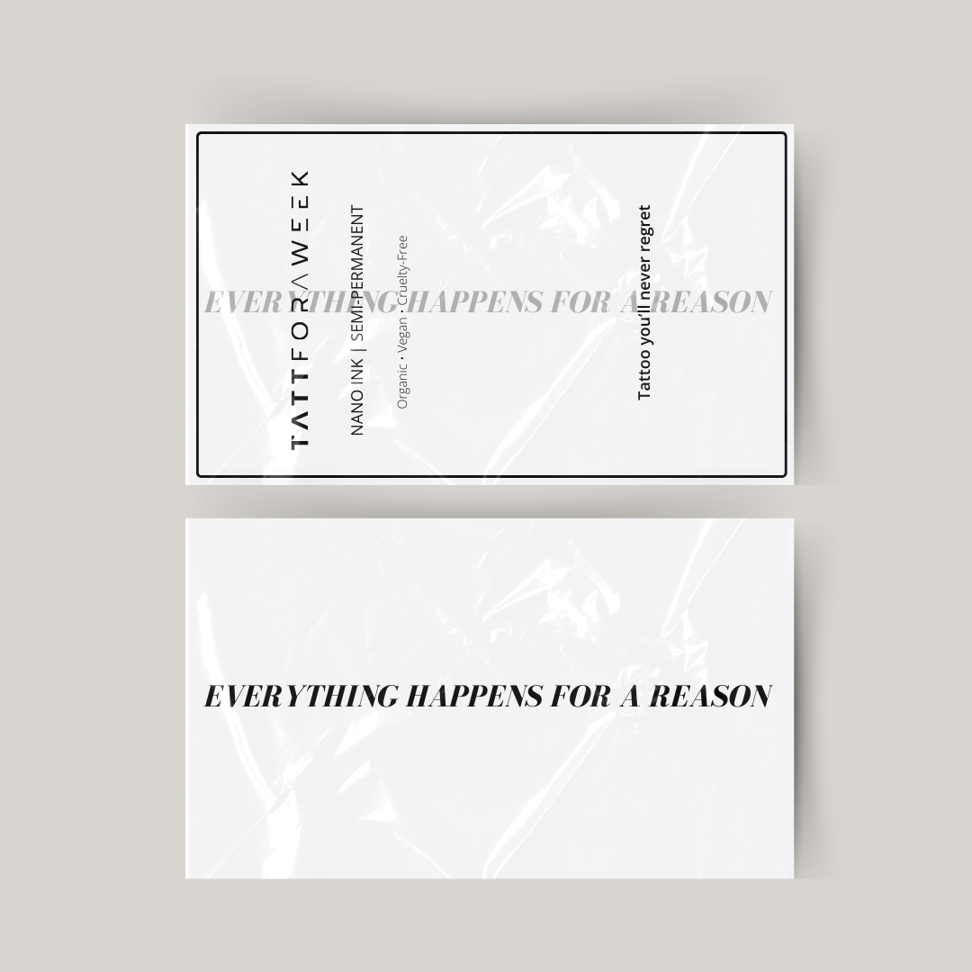 Tillfällig tatuering allt händer av en anledning