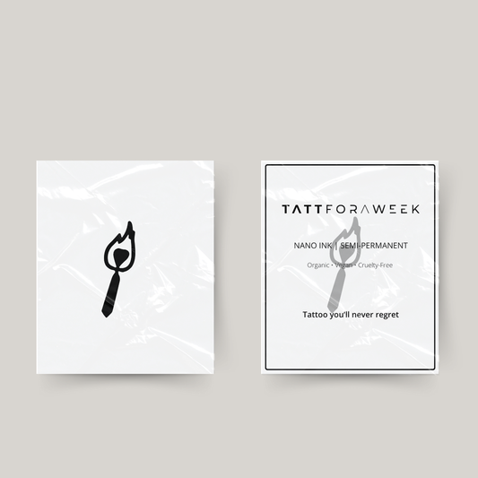 Tillfällig tatuering eld kärlek