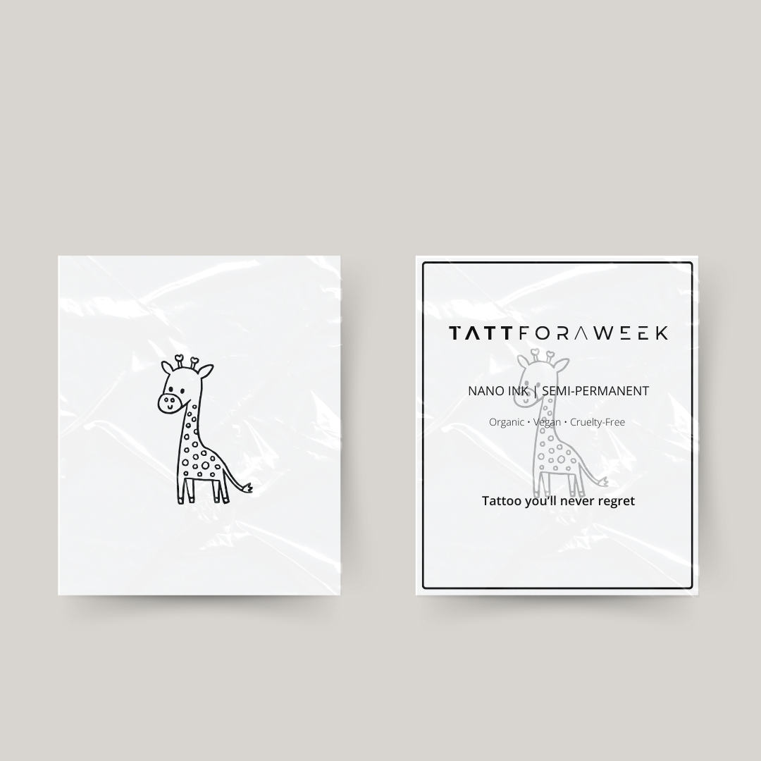 Tillfällig tatuering giraff