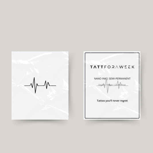 Tillfällig tatuering hjärtslag