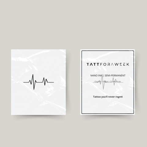 Tillfällig tatuering hjärtslag