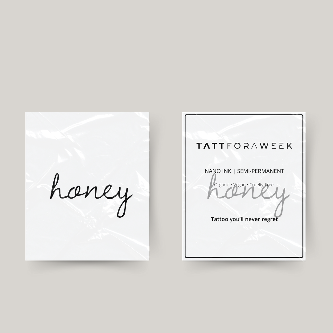 Tillfällig tatuering honung