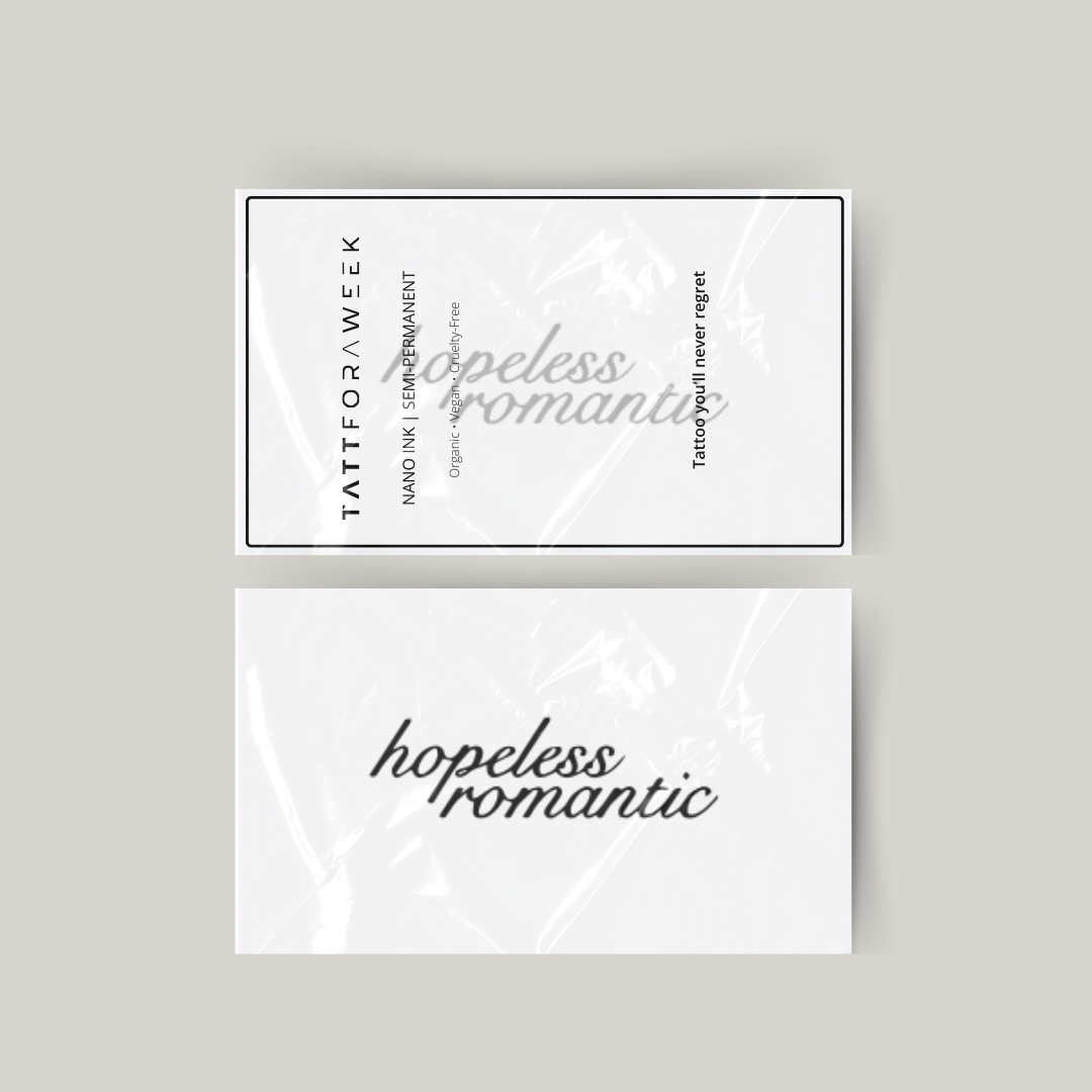 Tillfällig tatuering hopplös romantisk