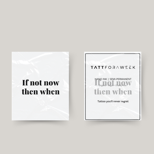 Tillfällig tatuering om inte nu så när