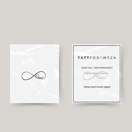 Tillfällig tatuering oändlighet kärlek