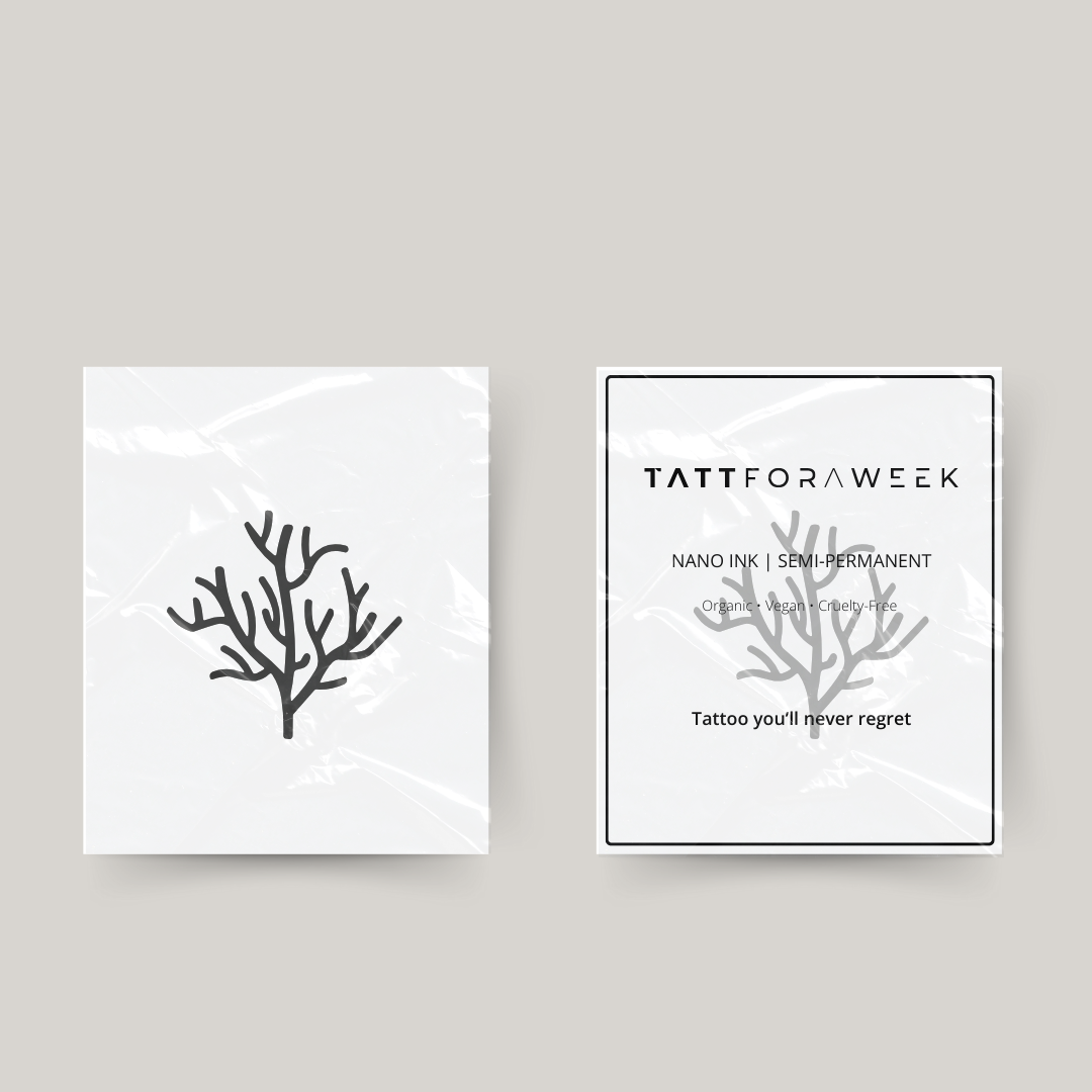 Tillfällig tatuering korall