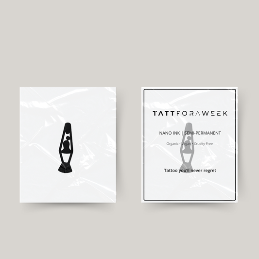 Tillfällig tatuering lavalampa