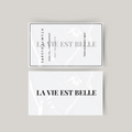 Tillfällig tatuering la vie est belle