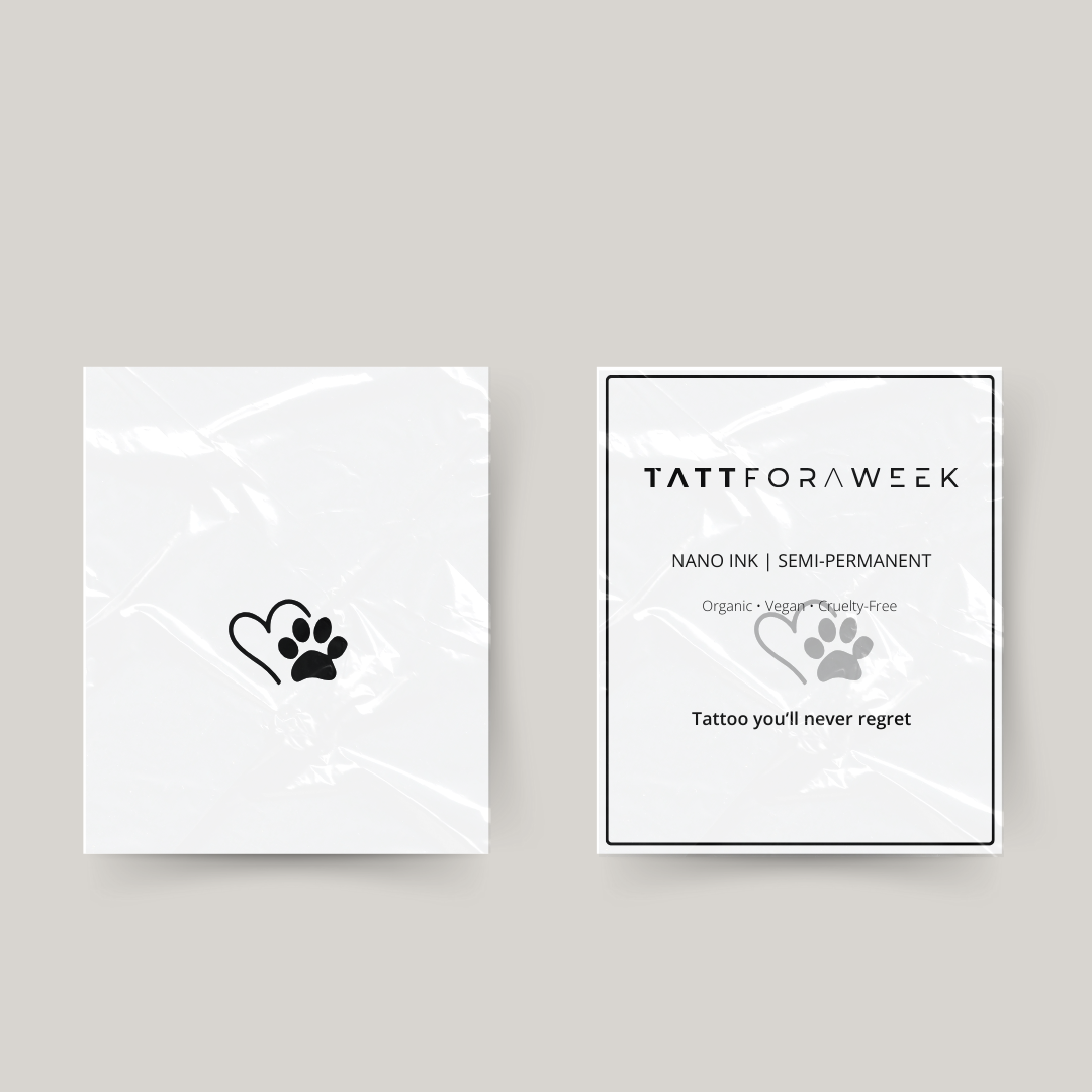 Tillfällig tatuering kärlek hund