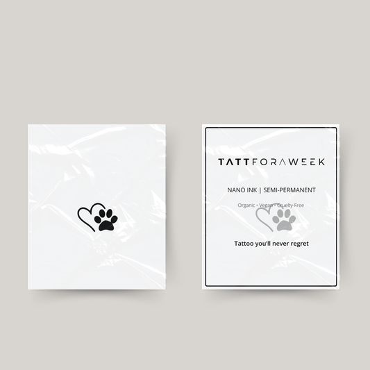 Tillfällig tatuering kärlek hund