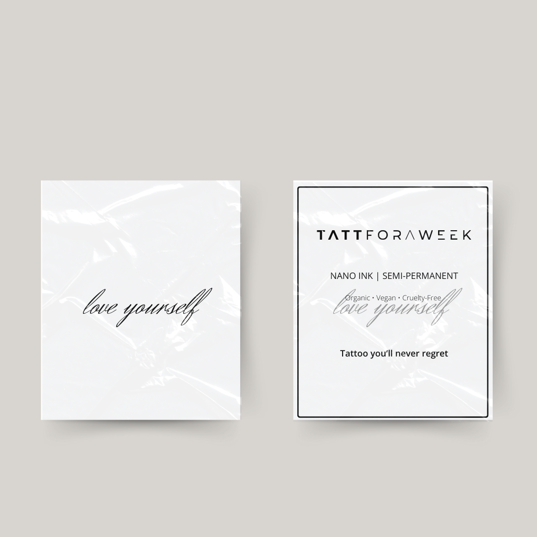Tillfällig tatuering älska dig själv