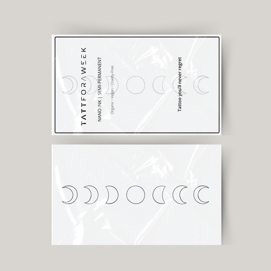 Tillfällig tatuering fas av månen