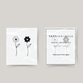 Tillfällig matchande tatuering blommor