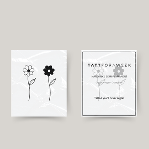 Tillfällig matchande tatuering blommor