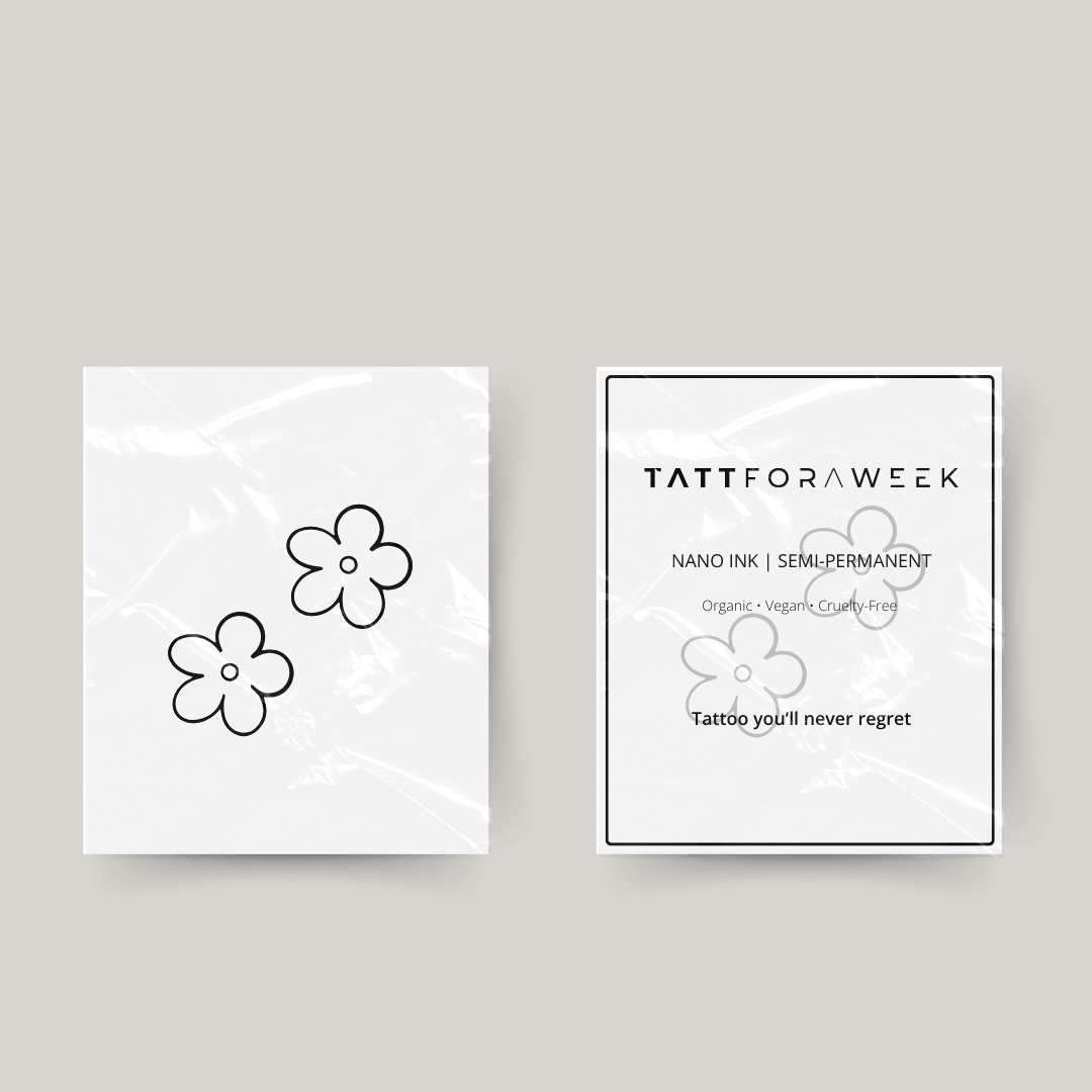 Tillfällig matchande tatuering blommor