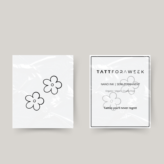 Tillfällig matchande tatuering blommor