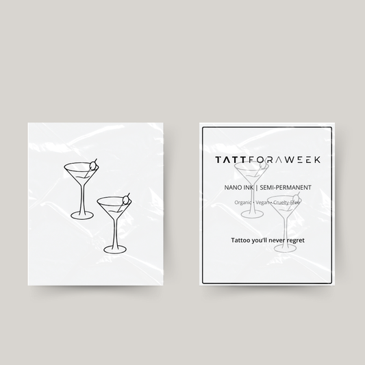 Tillfälliga matchande tatuering cocktails