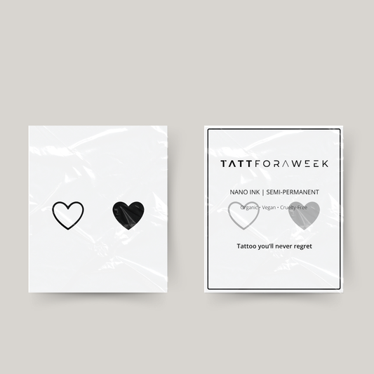 Tillfälliga matchande tatuering hjärtan