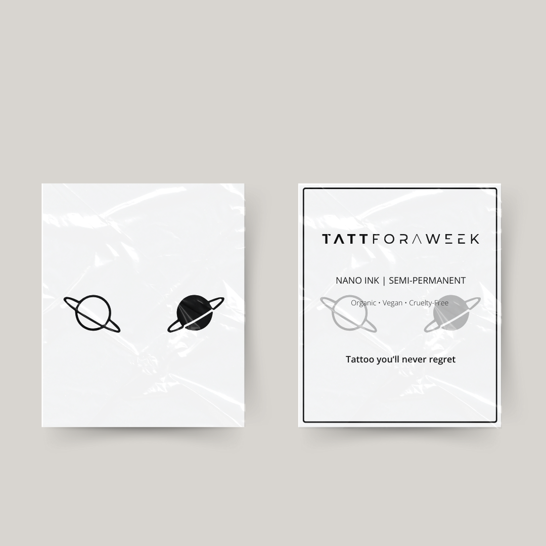 Tillfällig matchande tatuering planeter