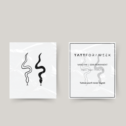 Tillfällig matchande tatuering ormar