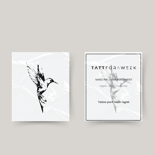 Tillfällig tatuering fågel