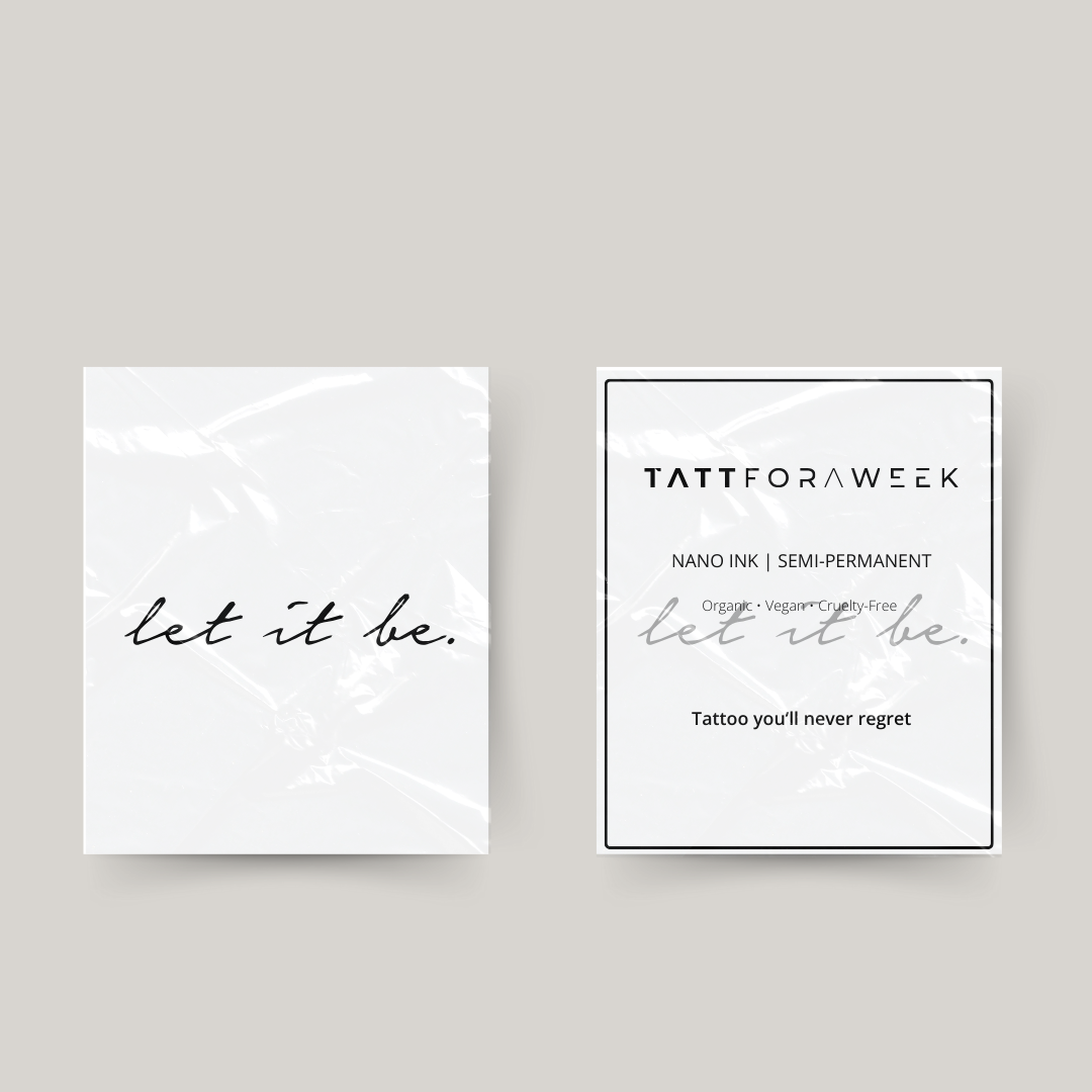 Tillfällig tatuering låt det vara