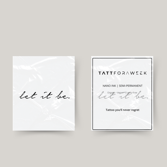 Tillfällig tatuering låt det vara
