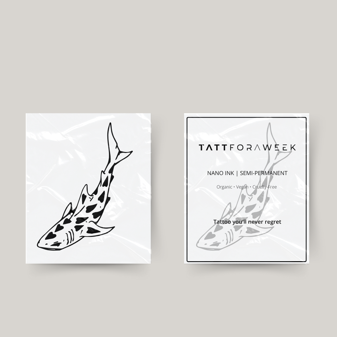 Tillfällig tatuering haj
