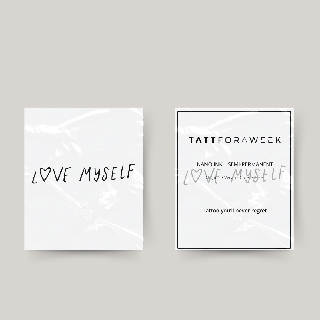 Tillfällig tatuering älskar mig själv