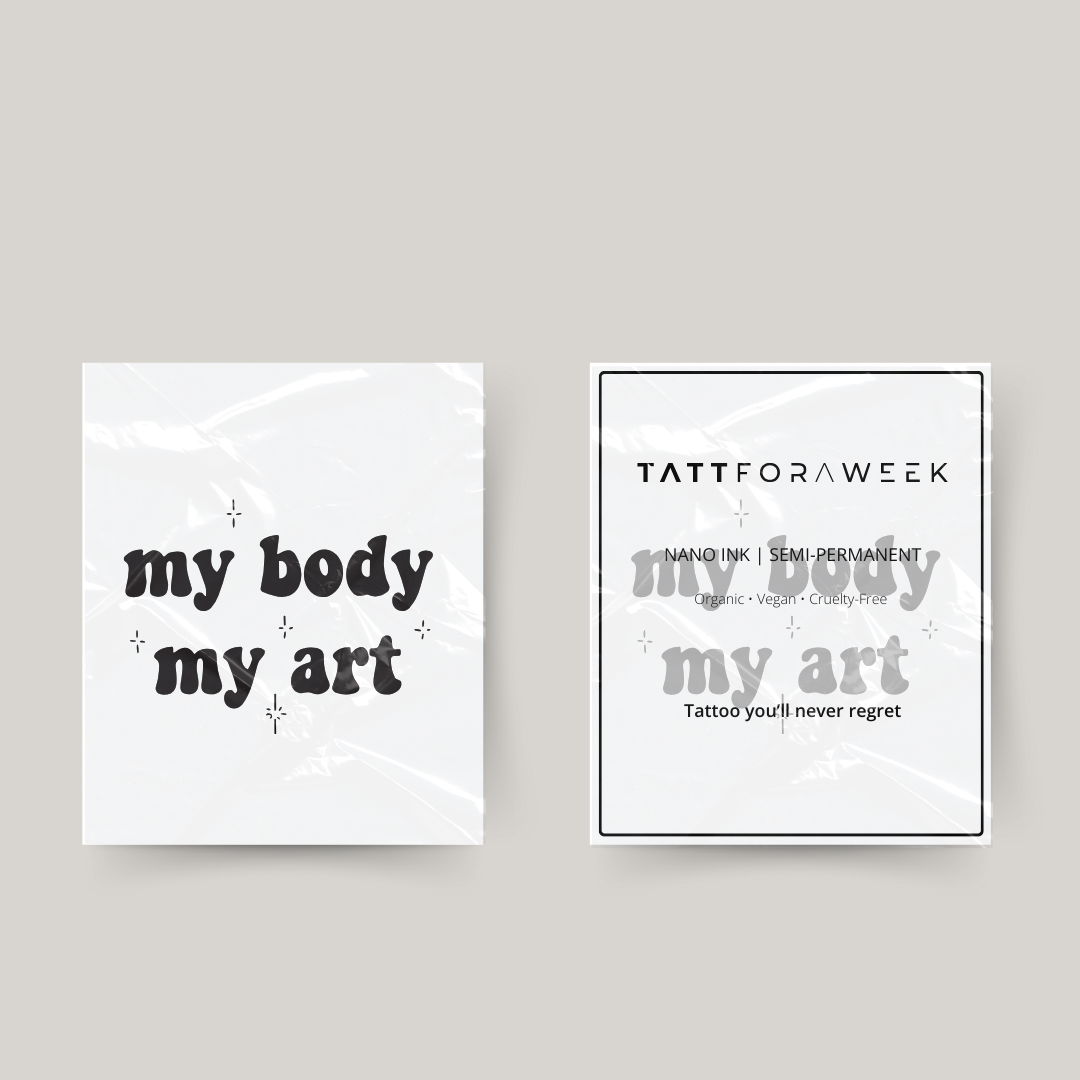 Tillfällig tatuera min kropp min konst