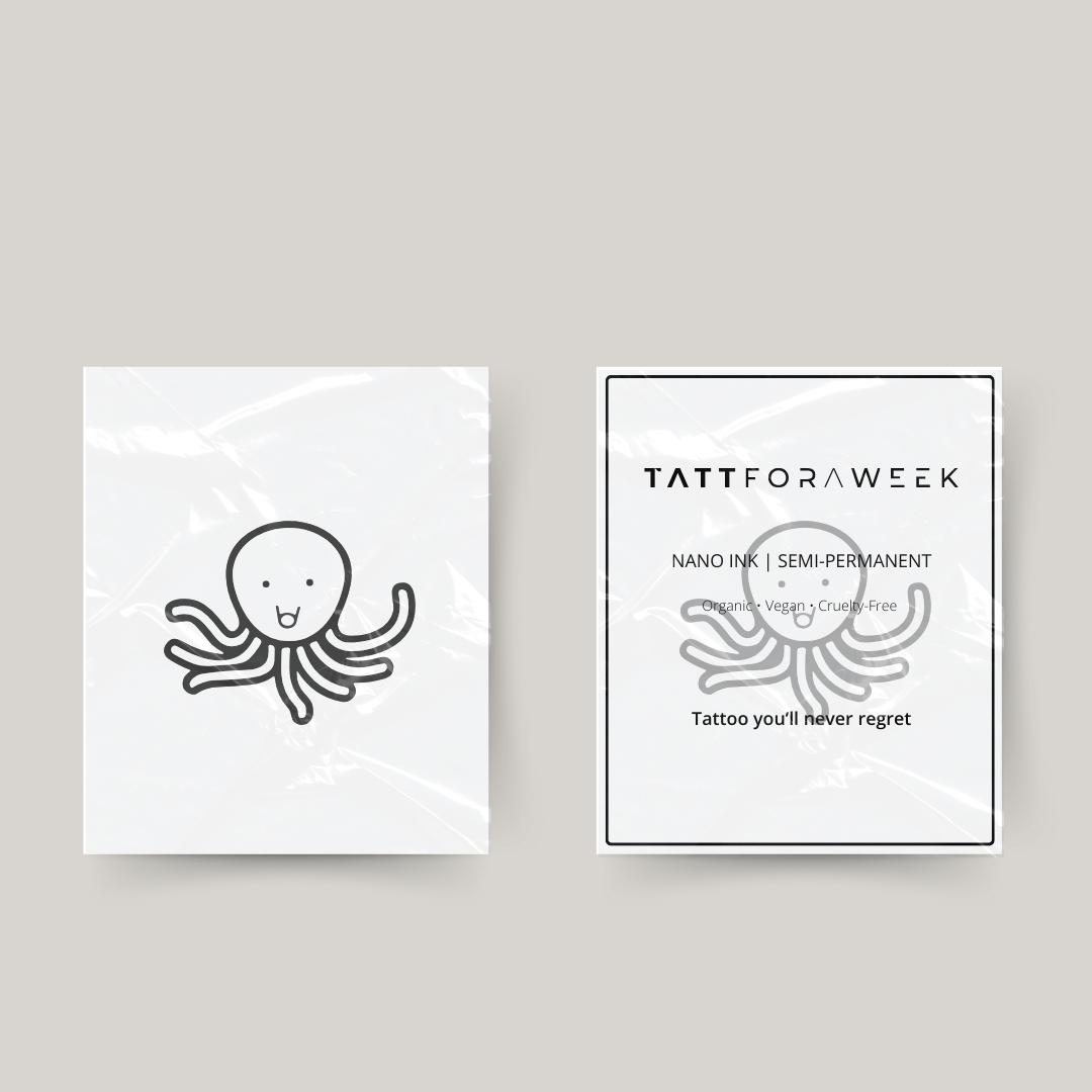 Tillfällig tatuering bläckfisk