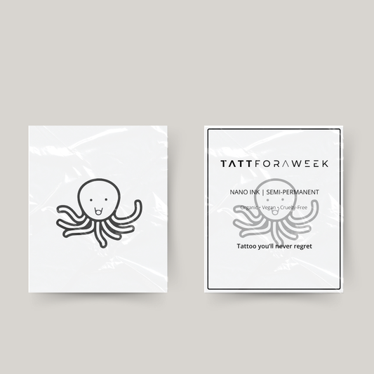 Tillfällig tatuering bläckfisk