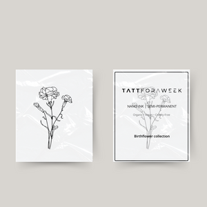 Tillfällig tatuering födelseblomma oktober
